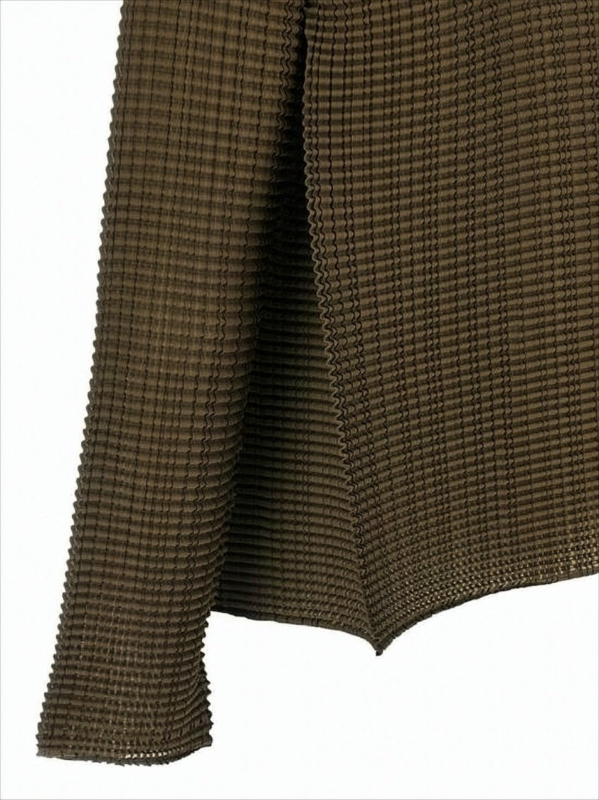 Issey Miyake Textured Pleated Shirt