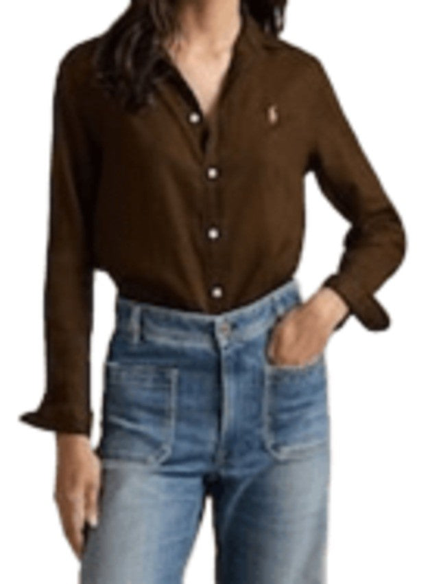 Polo Ralph Lauren Linen Straight-Cut Shirt