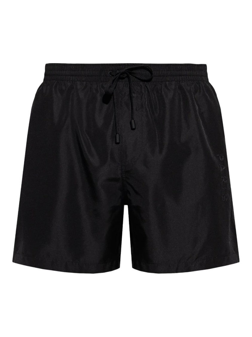 Balmain Black Nylon Swim Shorts