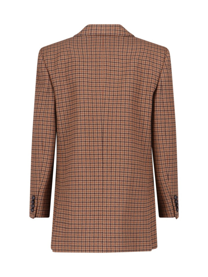 Chloé Tailored Double-Breasted Blazer – Brown