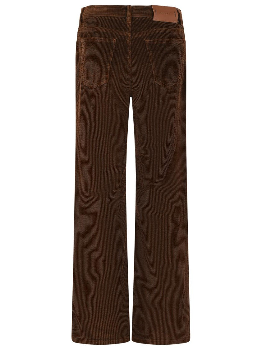 Marni Brown Velvet Trousers