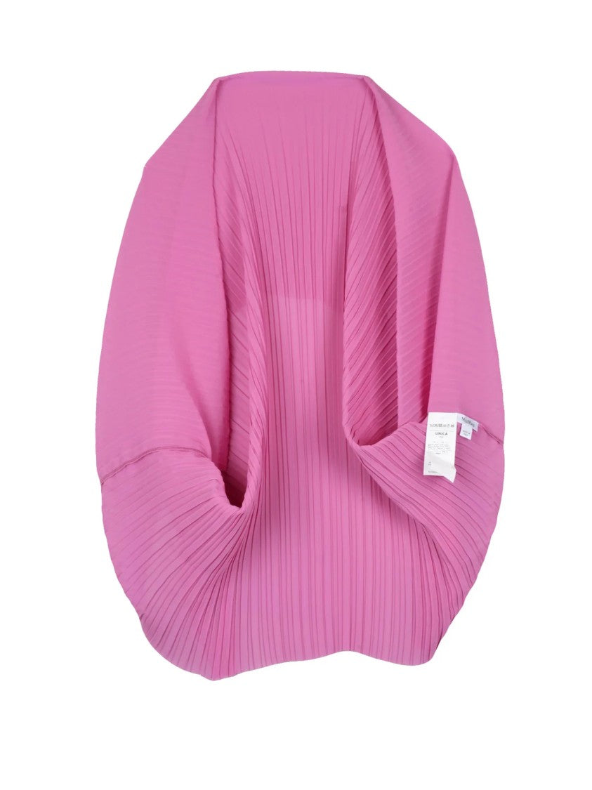 Max Mara Pink Polyester Pleated Shrug