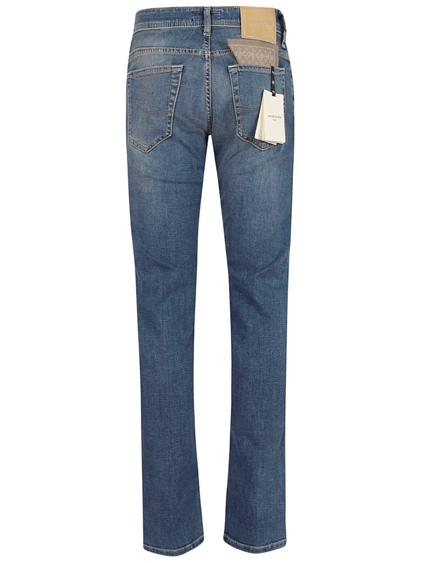 Jacob Cohen Five-Pocket Slim-Fit Denim With Stretch Blend