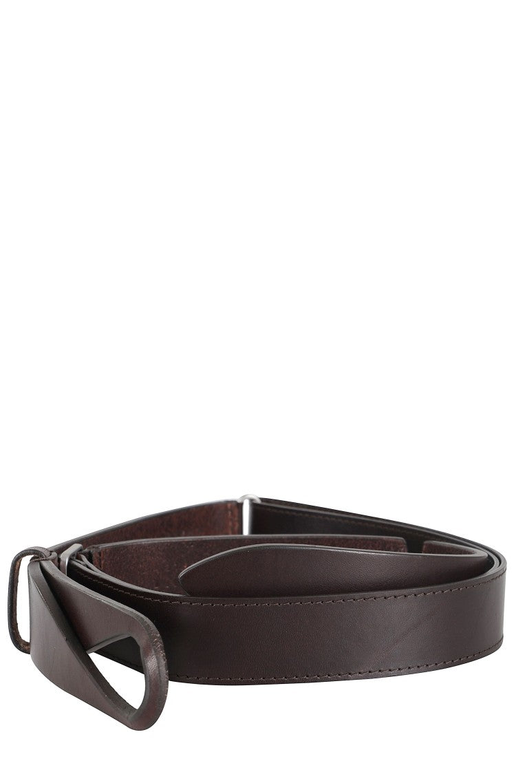 Orciani Nobuckle Leather Belt
