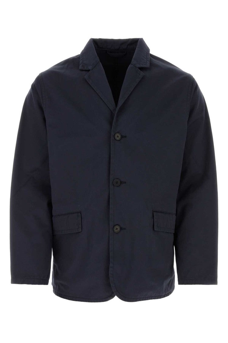 Nanamica Navy Blue Cotton Blend Jacket