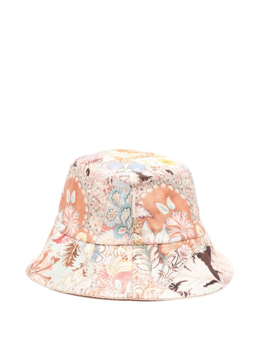 Zimmermann Floral-Patterned Multicolour Fisherman's Hat