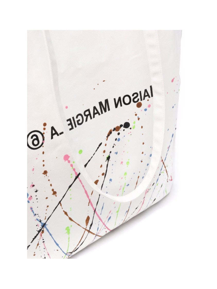 Maison Margiela Mm6 Oversize Logo Tote Bag