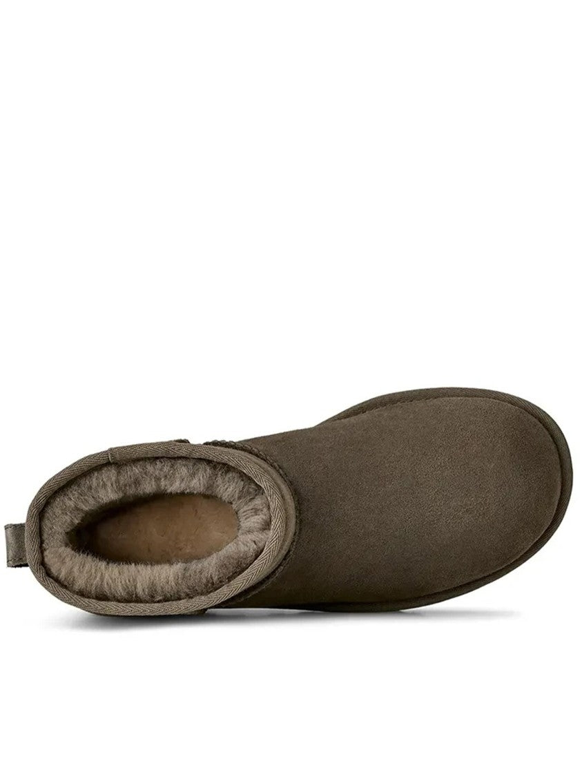 Ugg Brown Classic Mini Ii Suede Ballerinas