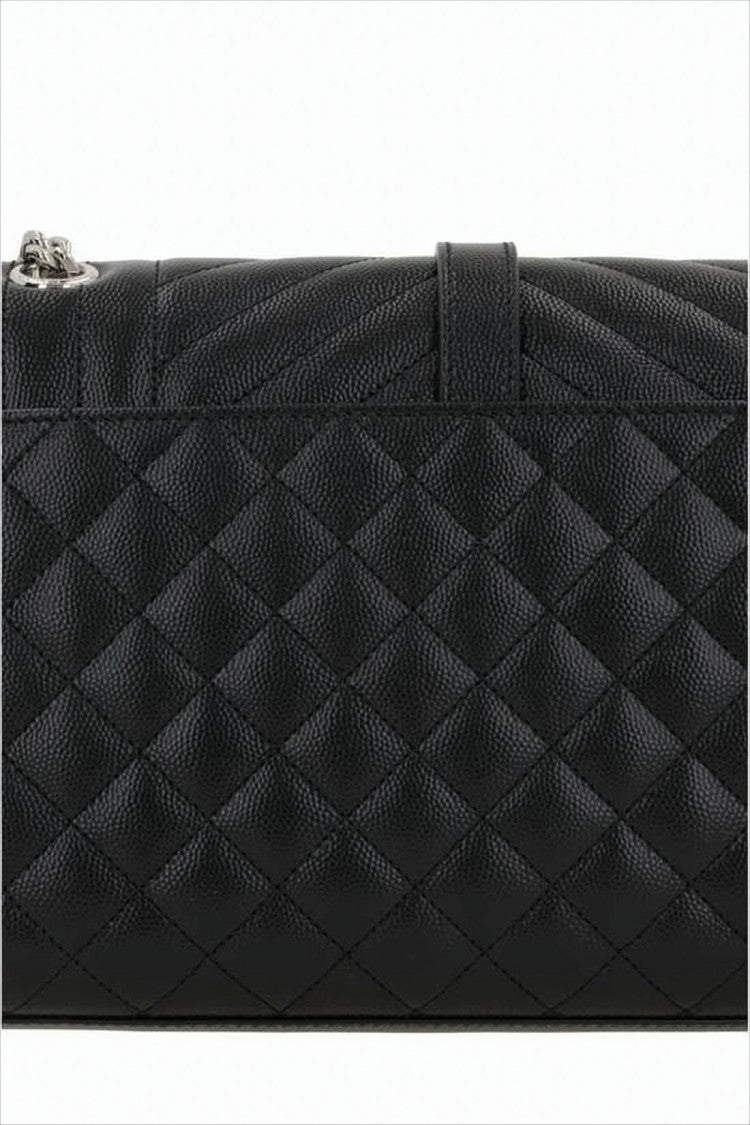 Saint Laurent Textured Calf Leather Shoulder Bag