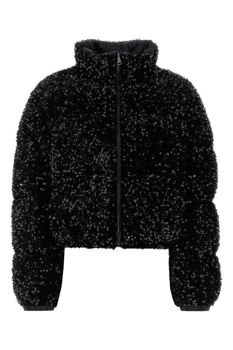 Moncler Embellished Polyester Louvi Down Jacket