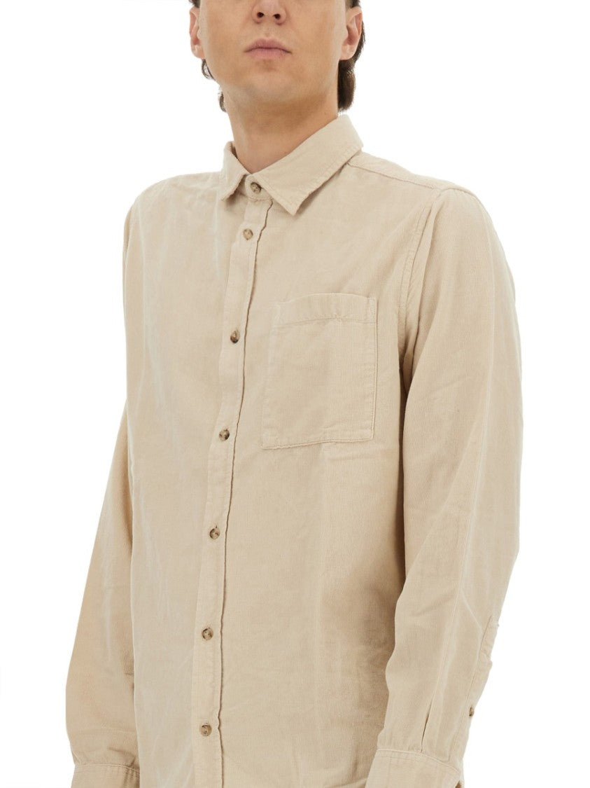 Woolrich Long-Sleeve Cotton Casual Shirt With Classic Collar