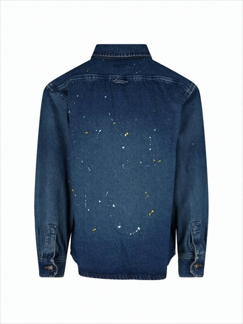 A.P.C. Button-Down Denim Shirt With Classic Collar