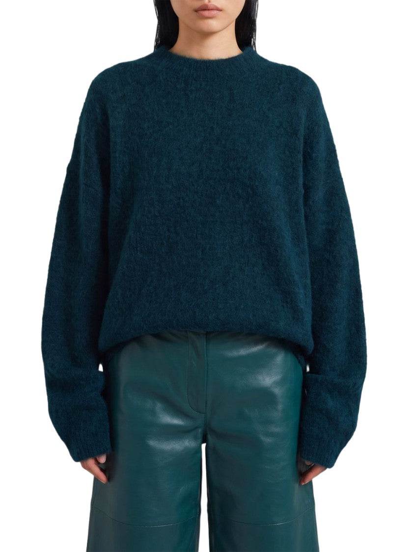 The Frankie Shop Relaxed Oversized Fuzzy Knit Sweater