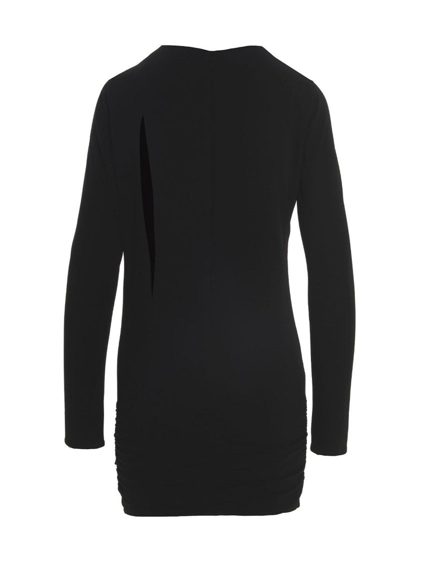 Versace Cut Out Black Jersey Dress