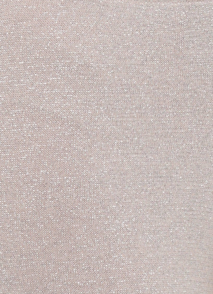 D. Exterior Lurex Straight-Leg Pants