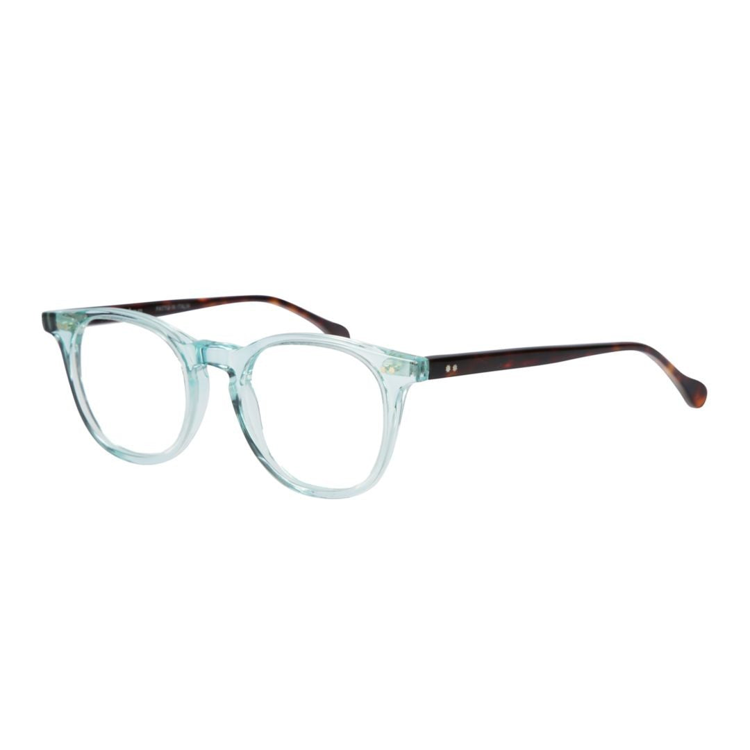 Kador Kubino Translucent Light Blue Round Square Eyeglasses