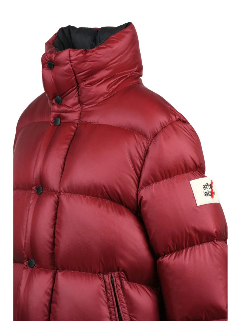 After Label Red Chamonix Water-Resistant Polyamide Down Jacket