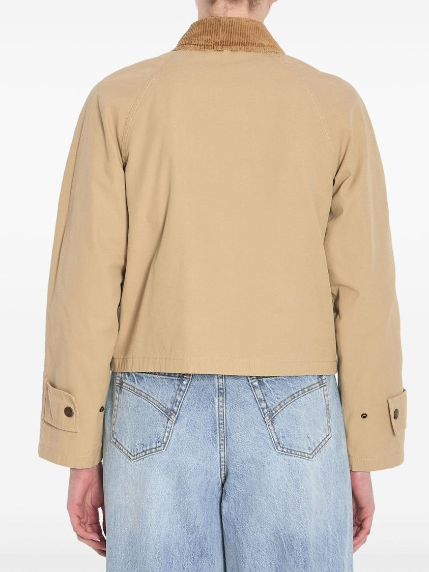 Burberry Cropped Corduroy Coat