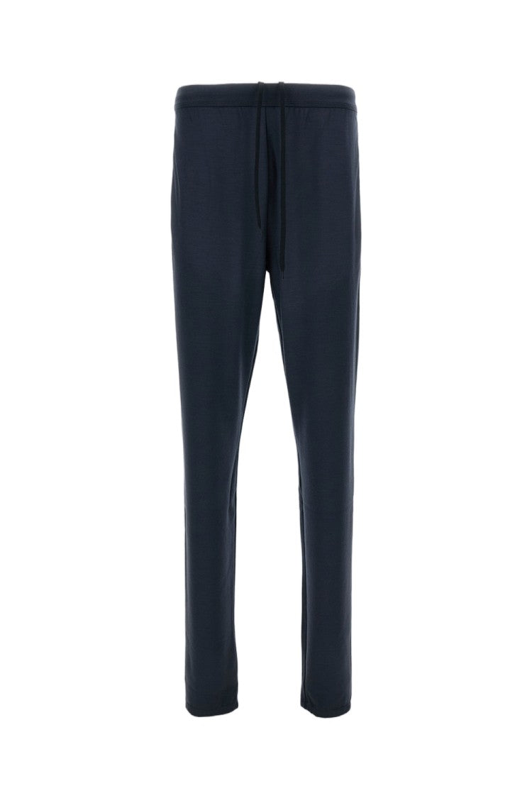 Rier Plombe Wool Jogging Trousers With Adjustable Waist And Elastic Cuffs