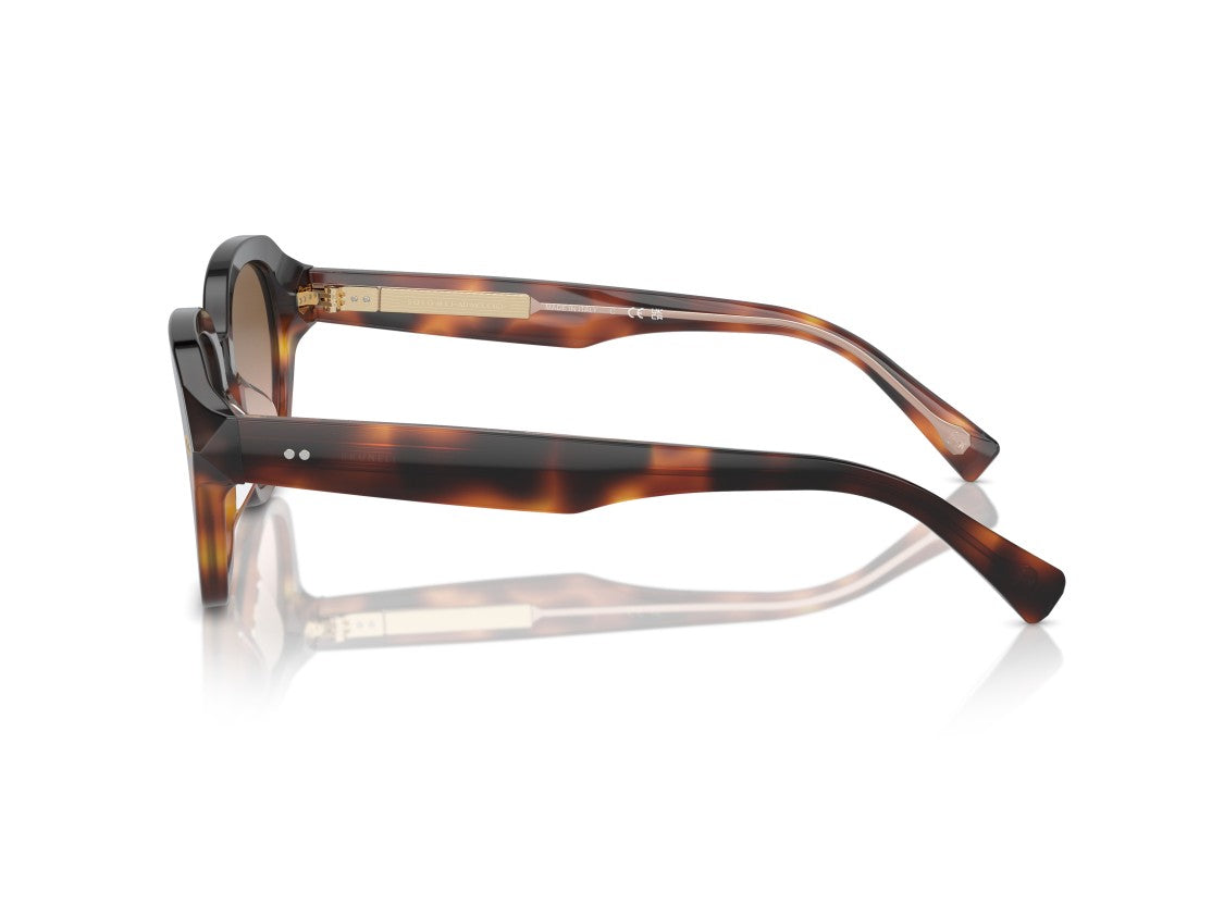Brunello Cucinelli Gold 0Bc4004s Tortoiseshell Acetate Oversized Square Sunglasses