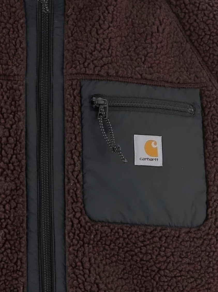 Carhartt Wip Textured Fleece Liner Vest With High Collar