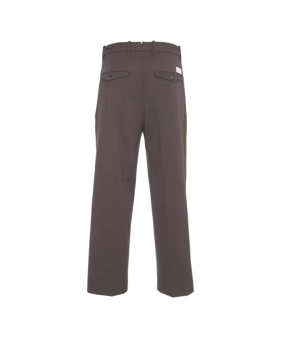 Nine In The Morning Baggy Trousers With Hidden Closure And Flap Pockets