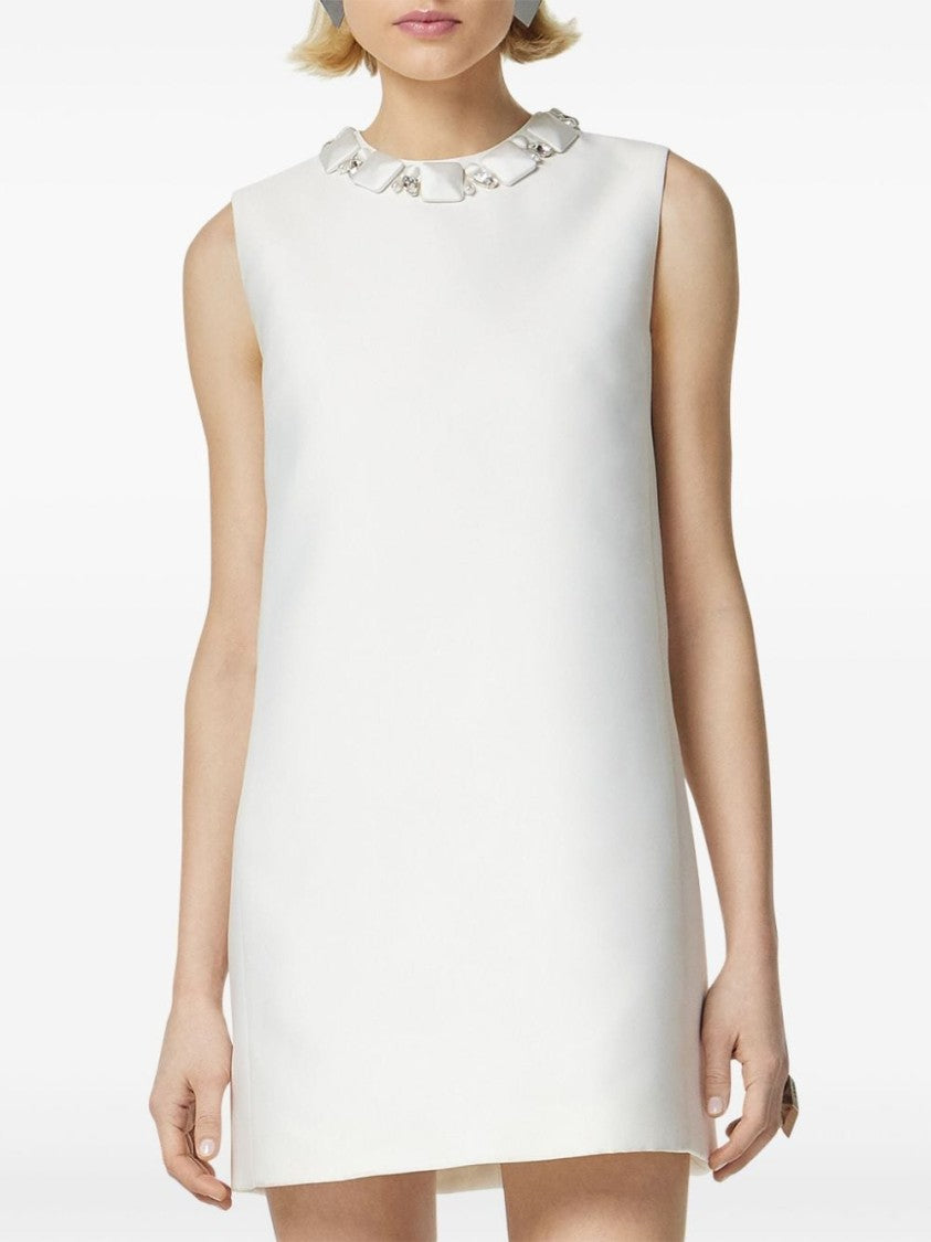 Versace Mini Dress With Bead Embellishments