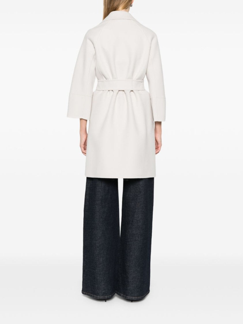Max Mara Tailored Virgin Wool Coat With Notched Lapel
