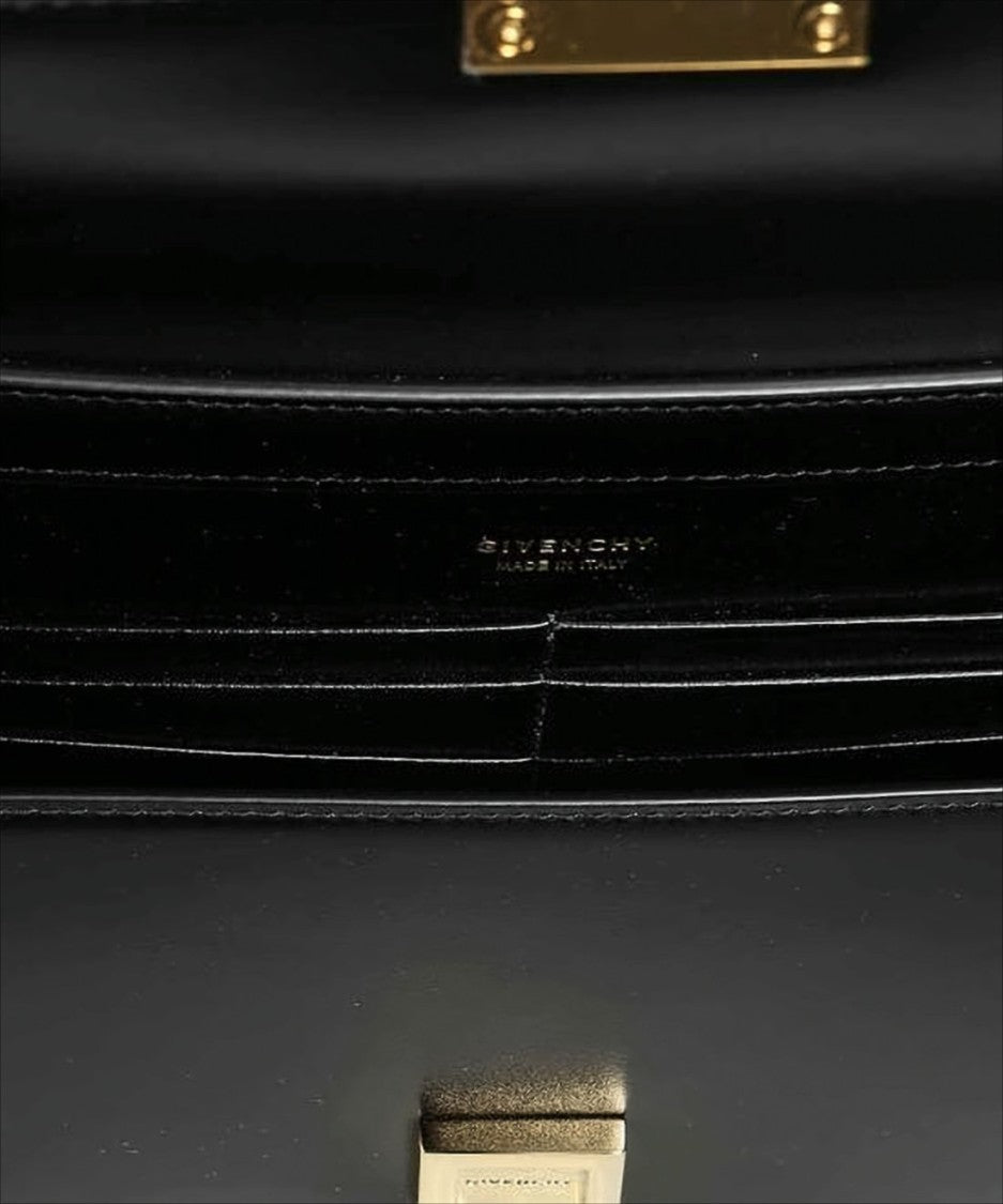 Givenchy Rectangular Shoulder Bag With Gold-Tone Clasp And Chain Strap