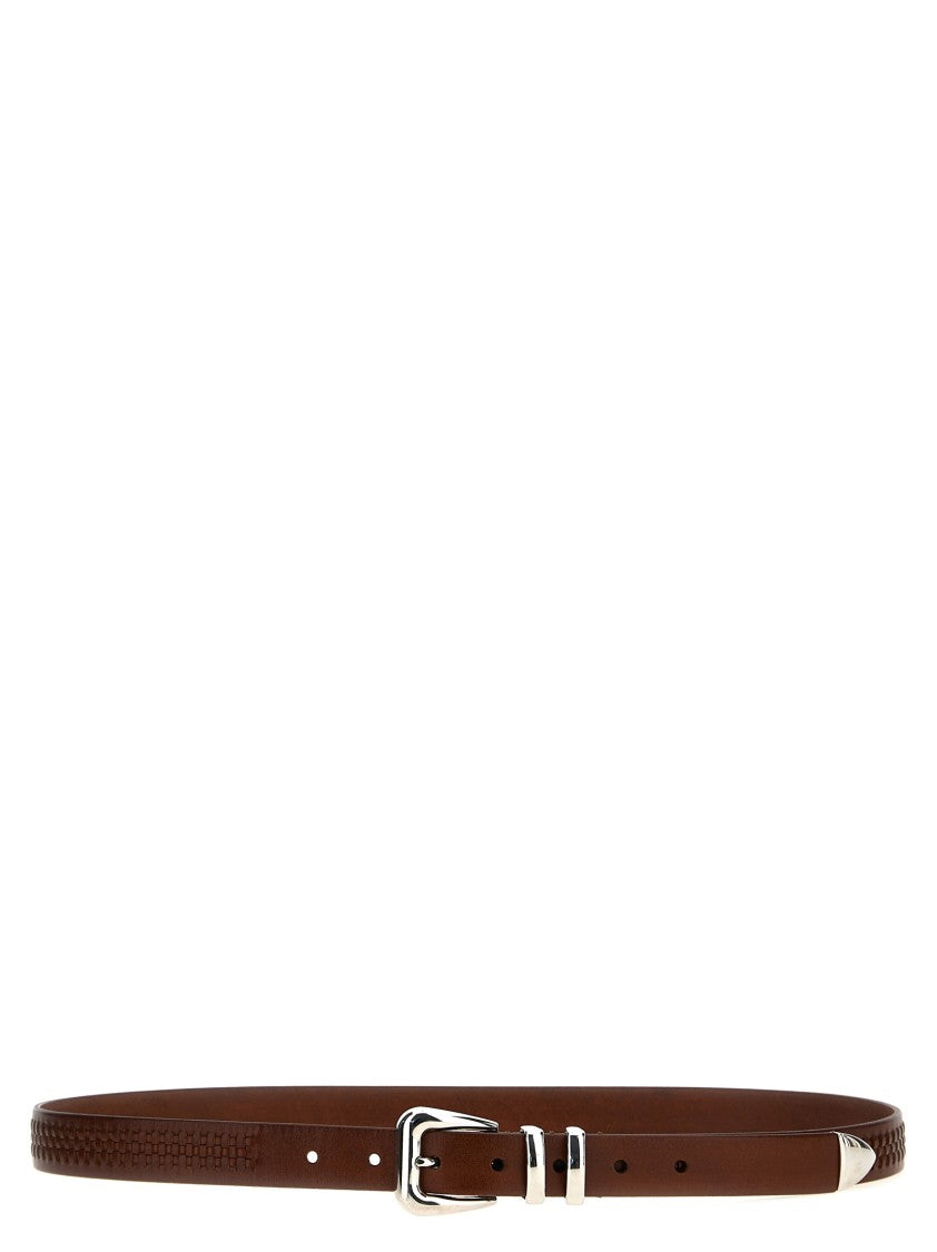 Brunello Cucinelli Textured Leather Belt