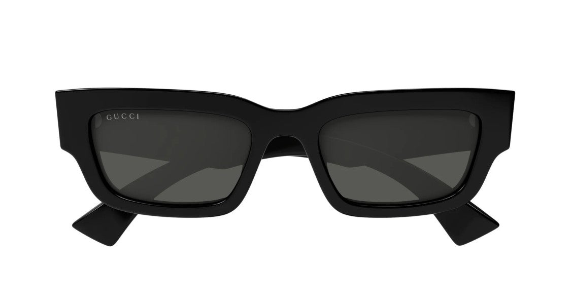 Gucci Black Metallic Logo Oversized Square Sunglasses