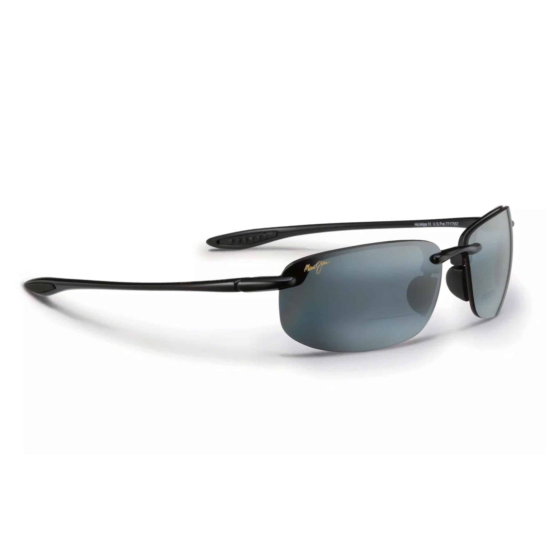 Maui Jim Hookipa Rimless Sunglasses With Rectangular Lenses And Curved Arms