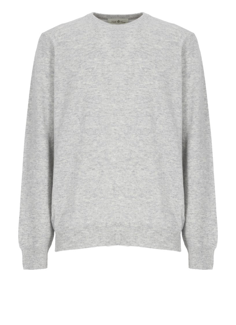 Della Ciana Merino Wool And Cashmere Sweater With Ribbed Detailing