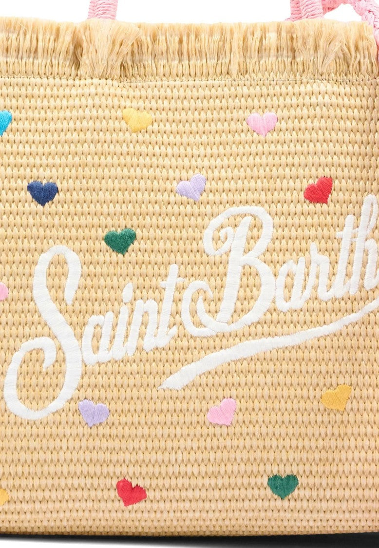 Mc2 Saint Barth Yellow Colette Straw Handbag