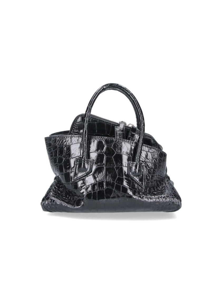The Attico La Passeggiata Crocodile Leather Bag