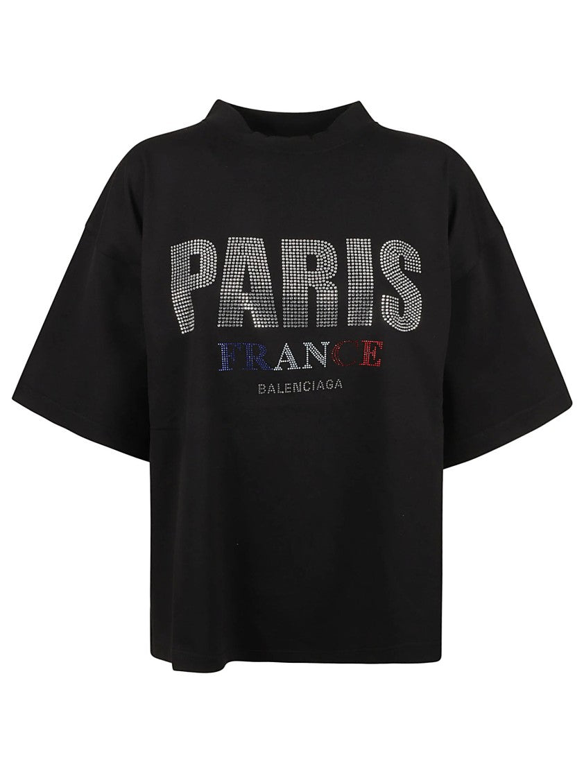 Balenciaga T-Shirts And Polos Black