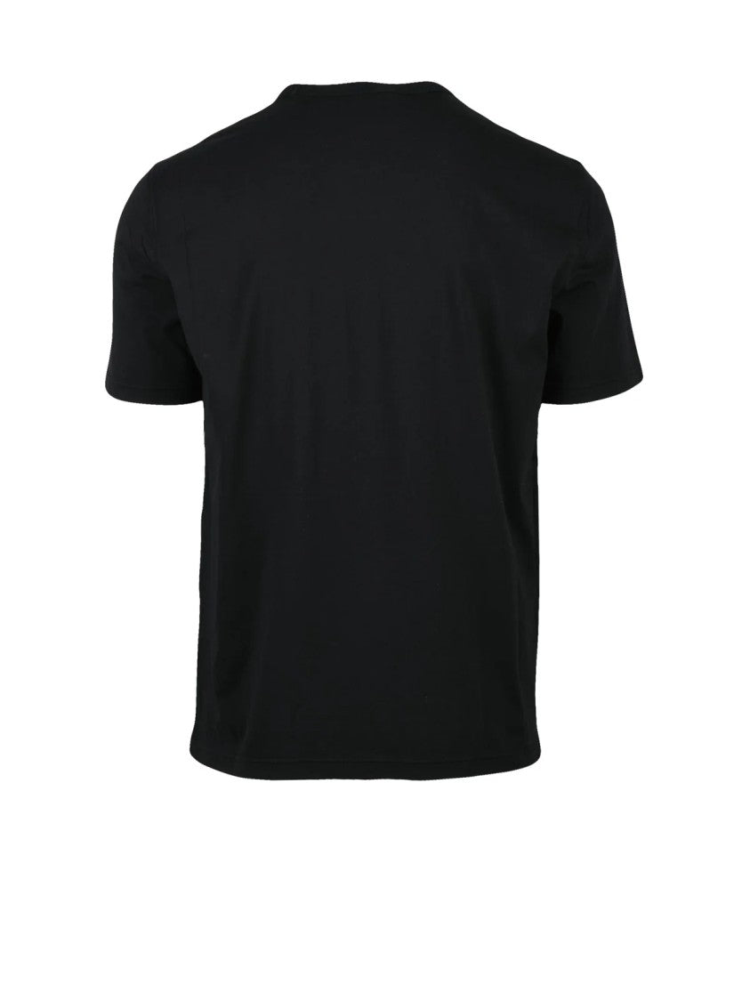 Alpha Studio Black Classic Crewneck T-Shirt