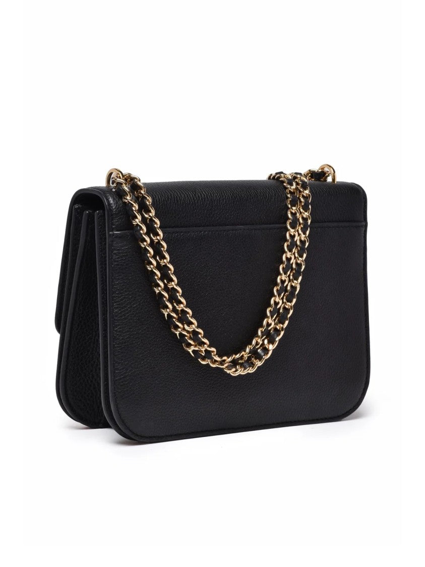 Tory Burch Britten Medium Shoulder Bag In Textured Calfskin Leather