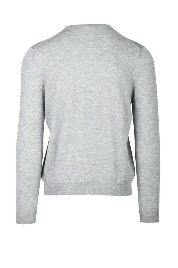 Malo Cashmere Crewneck Sweater - Light Grey