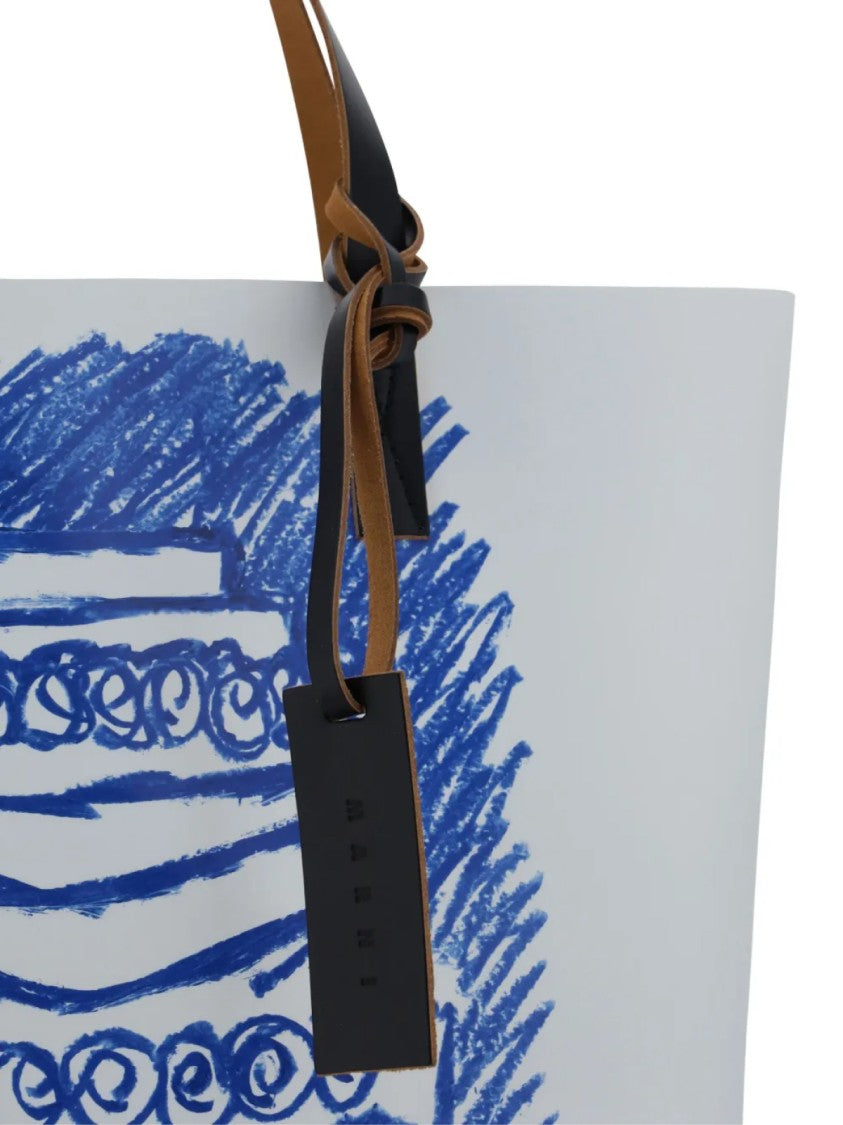Marni Tribeca Cake Logo Tote Bag
