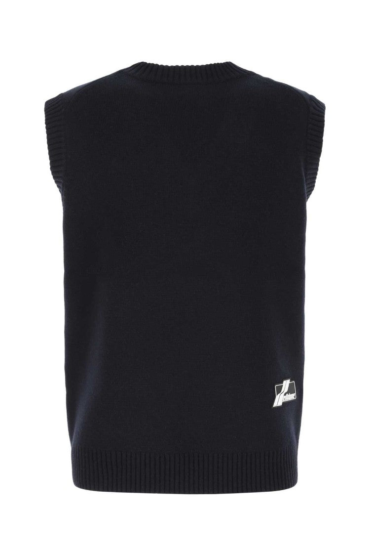We11 Done Sleeveless Knit Vest With Deep V-Neckline