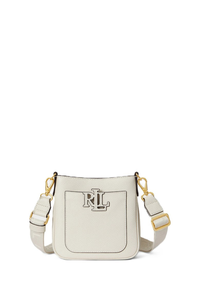 Lauren Ralph Lauren White Cmryn Small Rattan Crossbody Bag