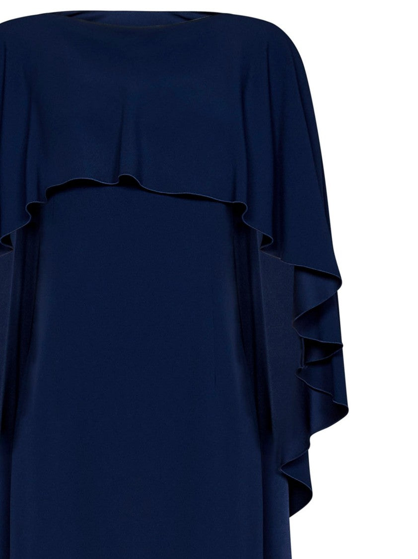 Alberta Ferretti Viscose Blend Blue Dress