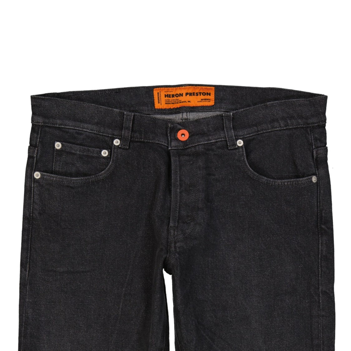Heron Preston Cotton Denim Slim Jeans