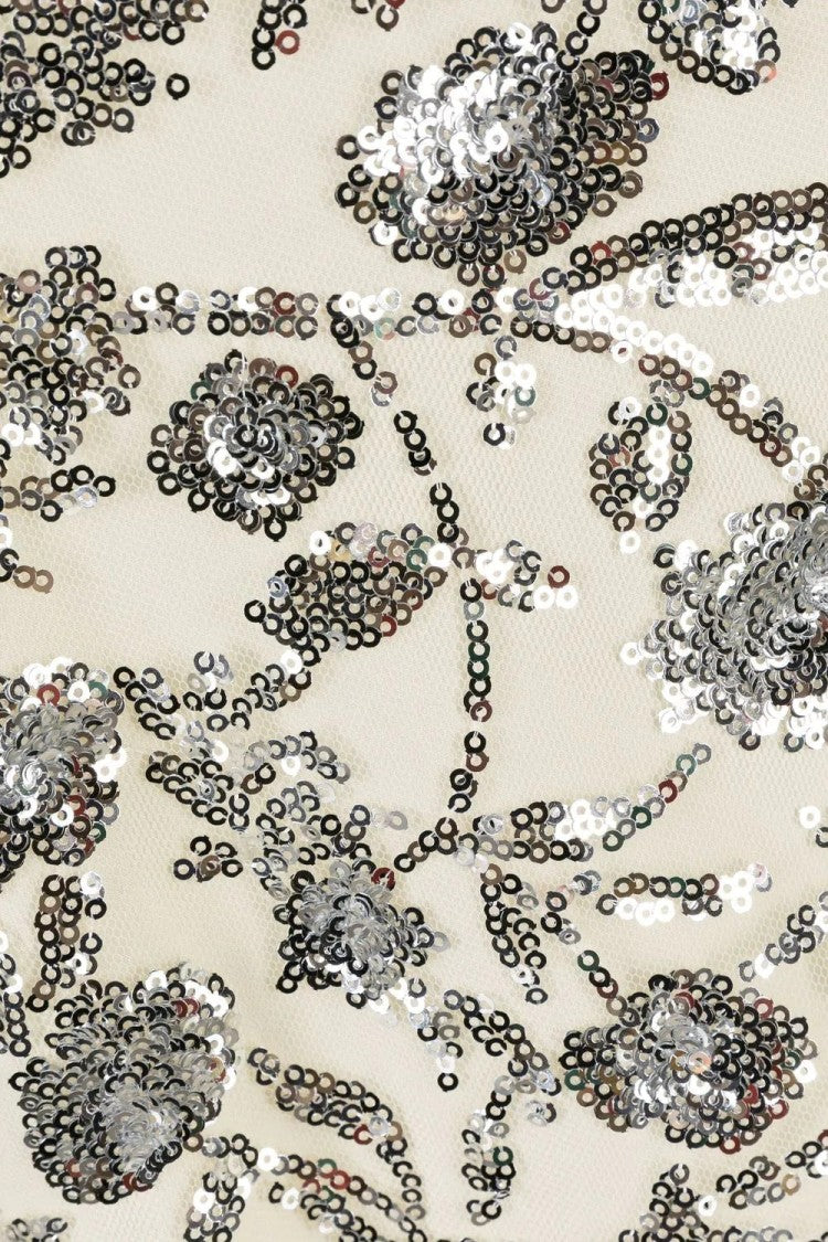 Self-Portrait Champagne Sequinned Midi Dress