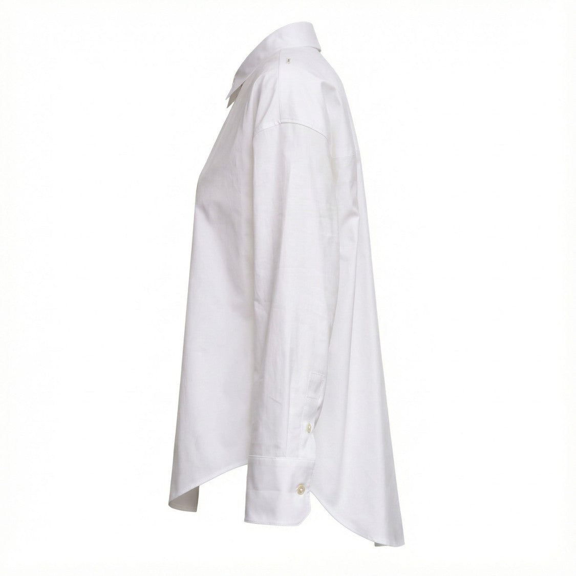Max Mara Beige Long-Sleeve Oversized Shirt