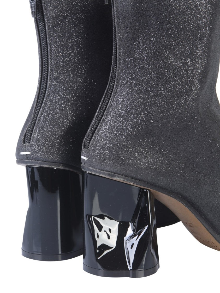 Maison Margiela Ankle Boot With Crushed-Effect Block Heel