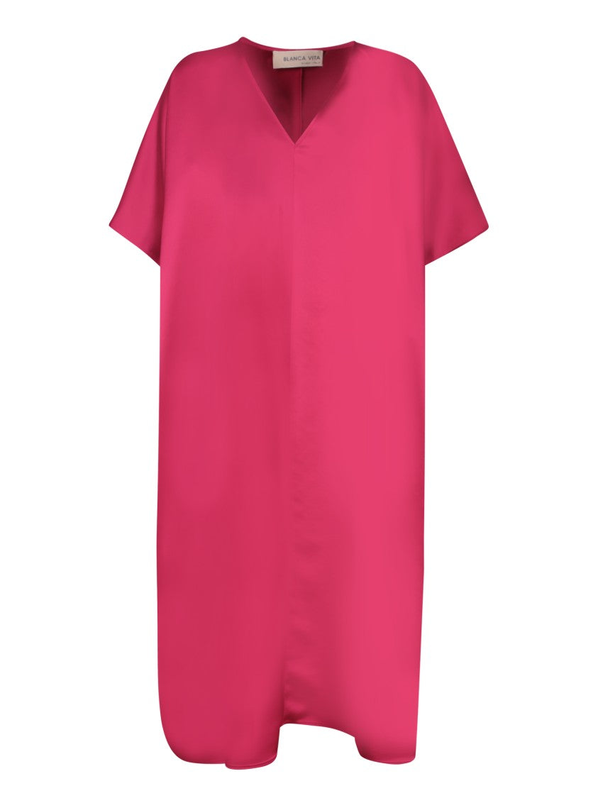 Blanca Vita Kaftan Dress With V-Neckline