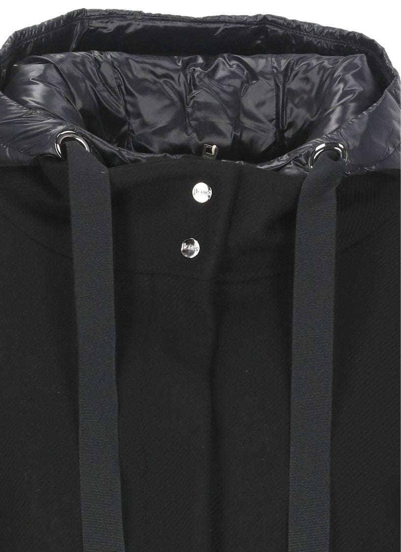 Herno Wool Padded Coat With High Neck