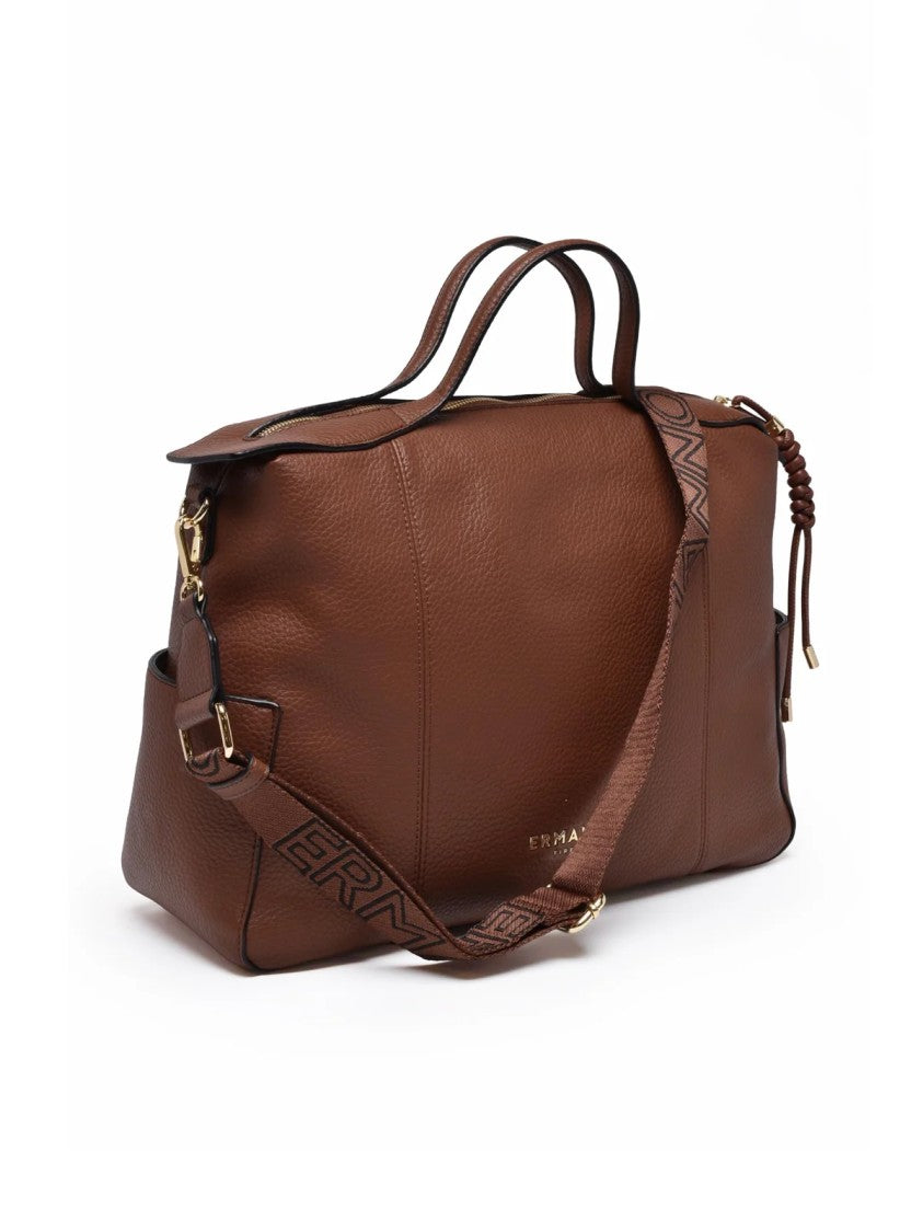 Ermanno Firenze Violeta Structured Handbag With Dual Handles And Detachable Strap